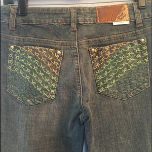 Rocawear Embroidered Logo Straight Blue Jeans 3